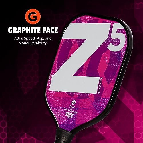 Onix Graphite MOD Z5 Carbon Fiber Pickleball Paddle for Comfortable Play | Onix Graphite MOD Z5 Cushion Comfort Carbon