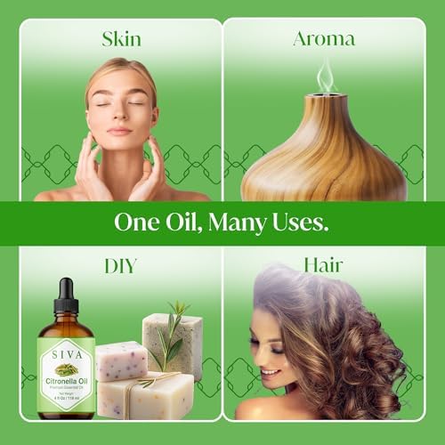 Siva Frankincense Essential Oil - 4 Fl Oz – 100% Natural Boswellia Serrata Oil - for Aromatherapy, Skin Care, and Hair C