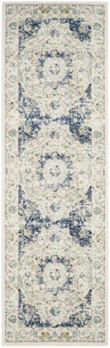 SAFAVIEH Evoke Collection Area Rug - Grey & Gold, Shabby Chic Oriental Medallion Design, Non-Shedding & Easy Care, Perfe - Image 69