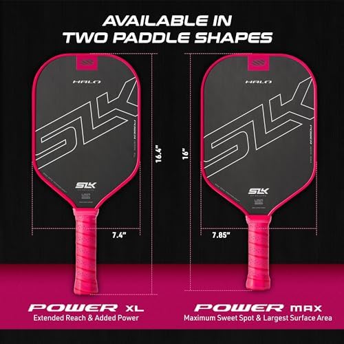 Selkirk Sport SLK Halo Raw Carbon Fiber Pickleball Paddle for Advanced Players | USA Designed | T700, 18k Ultraweave, A