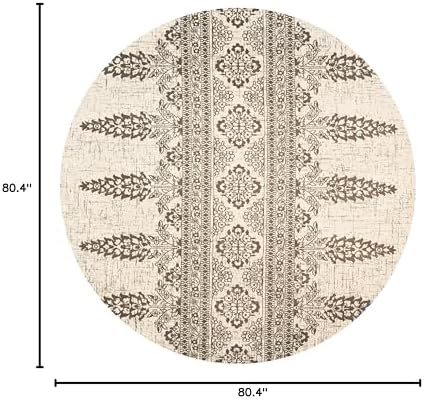 SAFAVIEH Evoke Collection Area Rug - Ivory & Gold, Non-Shedding & Easy Care, Ideal for High Traffic Areas in Living Room - Image 38