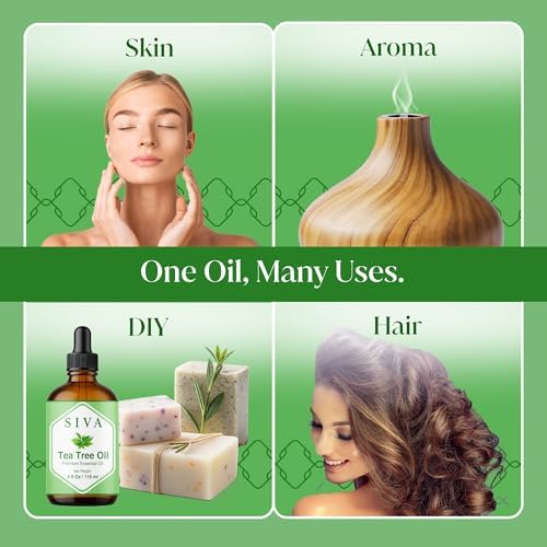 Siva Frankincense Essential Oil - 4 Fl Oz – 100% Natural Boswellia Serrata Oil - for Aromatherapy, Skin Care, and Hair C