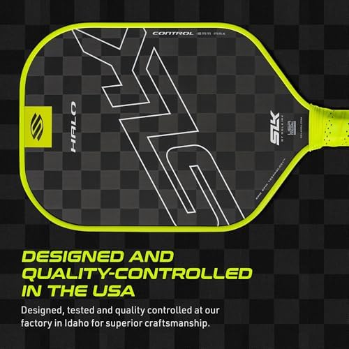 Selkirk Sport SLK Halo Raw Carbon Fiber Pickleball Paddle for Advanced Players | USA Designed | T700, 18k Ultraweave, A