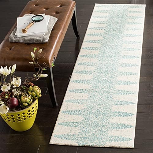 SAFAVIEH Evoke Collection Area Rug - Ivory & Gold, Non-Shedding & Easy Care, Ideal for High Traffic Areas in Living Room - Image 79