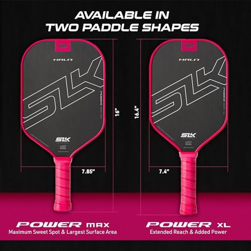 Selkirk Sport SLK Halo Raw Carbon Fiber Pickleball Paddle for Advanced Players | USA Designed | T700, 18k Ultraweave, A