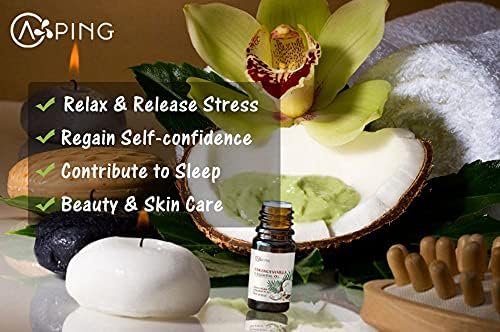Pure Sandalwood Essential Oil for Diffuser and Aroma - 100% Organic, Santalum Album - 0.33oz | Pure Sandalwood Essentia