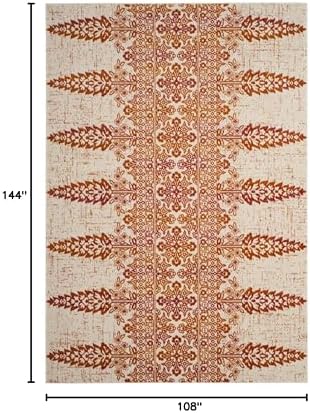 SAFAVIEH Evoke Collection Area Rug - Ivory & Gold, Non-Shedding & Easy Care, Ideal for High Traffic Areas in Living Room - Image 10