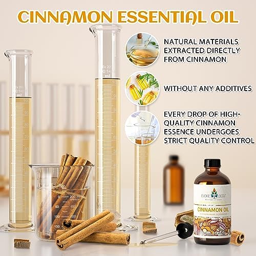 Evoke Occu Cinnamon Essential Oil and Bergamot Essential Oil for Relaxation and Stress Relief - 4 Fl Oz | Evoke Occu Ci