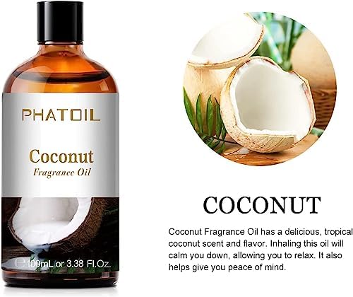 PHATOIL |38FL.OZ Coffee Fragrance Oils for Aromatherapy - Perfect for Diffuser and DIY Projects, Essential Oils for Home