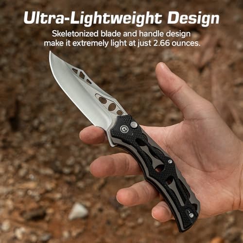 CIVIVI Men's Biophase Flipper Tactical Pocket Knife, Lightweight for Camping and Hunting, C23083C-2 (OD Green)