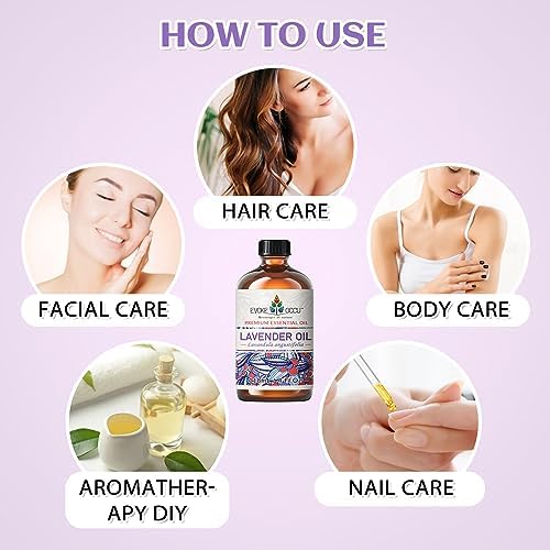 EVOKE OCCU Bergamot and Lavender Essential Oils for Relaxation - Calming Aromatherapy for Stress Relief - 4 Fl Oz