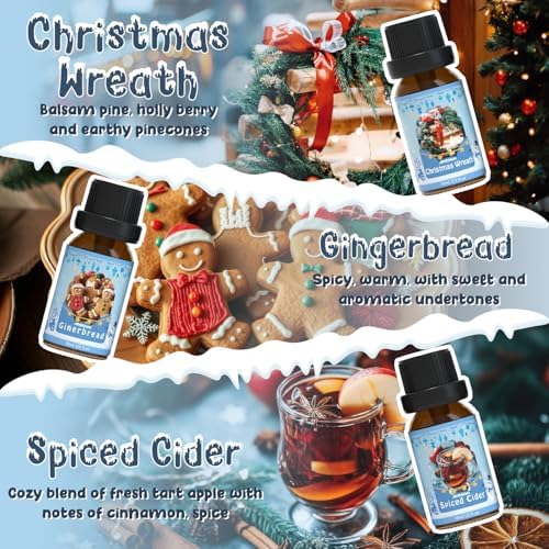 ARVIDSSON Autumn Spice Essential Oil Set - Cinnamon, Pumpkin Pie, Harvest Spice | Perfect for Diffusing in Your Home th