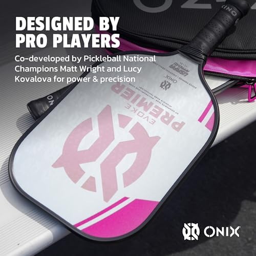 Onix Evoke Premier Professional Tournament Pickleball Paddle - Composite Face for Peak Performance | Onix Evoke Premier