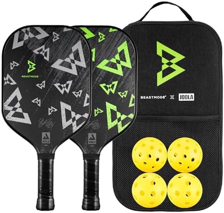 JOOLA Beastmode Marshawn Lynch Pickleball Paddle Set for Enthusiasts - Perfect for Practice and Competition | JOOLA Bea