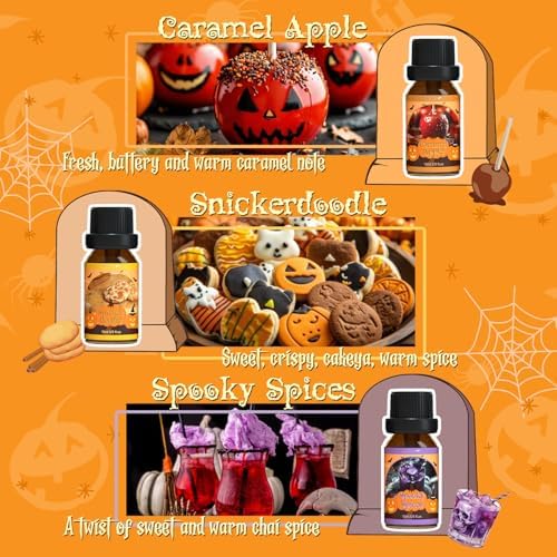 ARVIDSSON Autumn Spice Essential Oil Set - Cinnamon, Pumpkin Pie, Harvest Spice | Perfect for Diffusing in Your Home th