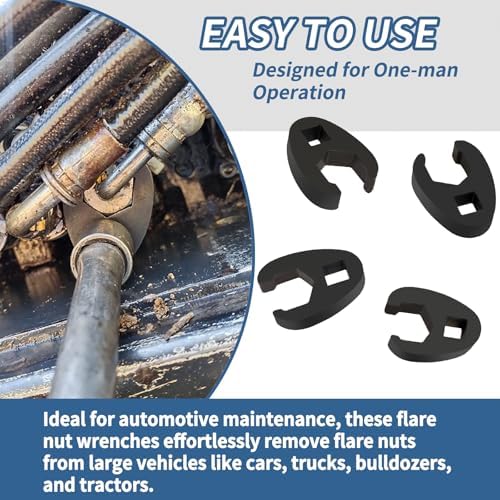 15pcs Crowfoot Wrench Set for 3/8" and 1/2" Drive - Ideal for Automotive Enthusiasts and Mechanics | 15pcs Crowfoot Wre