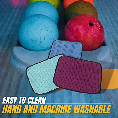 TonGass Microfiber Bowling Ball Towel Premium Quality for Bowling Enthusiasts in Convenient 3-Pack Format