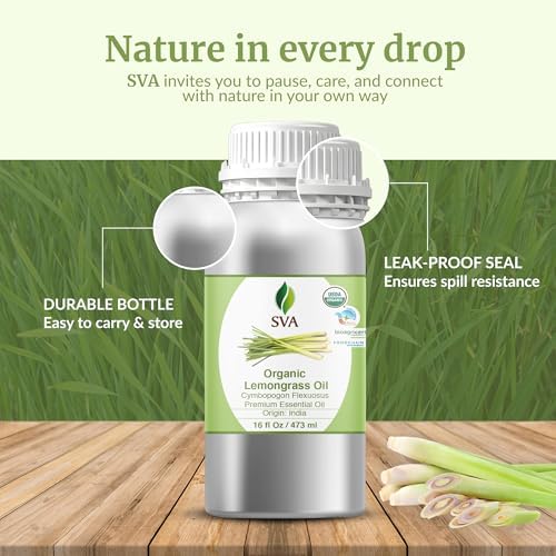 SVA Organic Frankincense Essential Oil – 100% Natural Boswellia Serrata Oil for Aromatherapy and Skin Care
SVA Organic F - Image 53