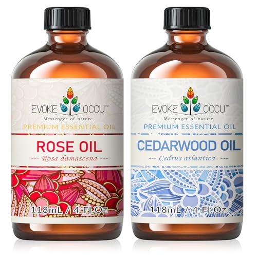 EVOKE OCCU Rose & Cedarwood Essential Oil - 4 Fl Oz