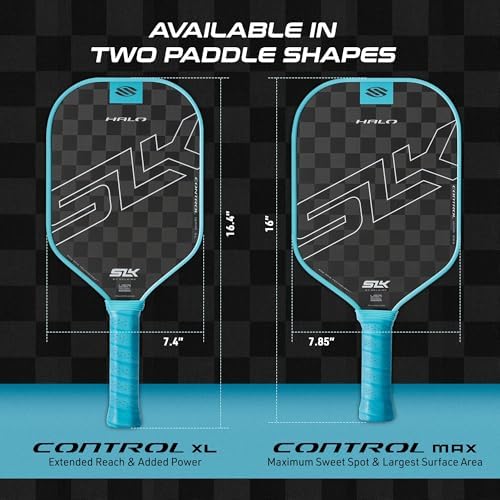 Selkirk Sport SLK Halo Raw Carbon Fiber Pickleball Paddle for Advanced Players | USA Designed | T700, 18k Ultraweave, A