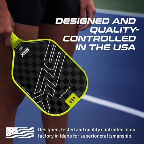 Selkirk Sport SLK Halo Raw Carbon Fiber Pickleball Paddle for Advanced Players | USA Designed | T700, 18k Ultraweave, A