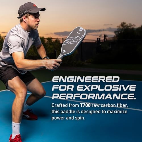 Selkirk Sport SLK Halo Raw Carbon Fiber Pickleball Paddle for Advanced Players | USA Designed | T700, 18k Ultraweave, A