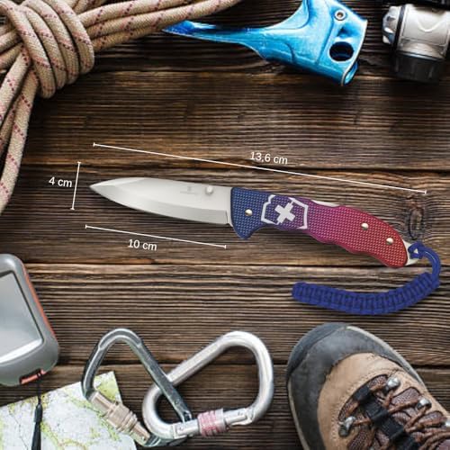 Victorinox Evoke Swiss Army Knife: Foldable Blade, Thumb Stud & Lockback Mechanism for Outdoor Enthusiasts
