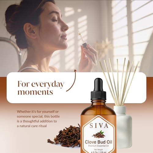 Siva Frankincense Essential Oil - 4 Fl Oz – 100% Natural Boswellia Serrata Oil - for Aromatherapy, Skin Care, and Hair C
