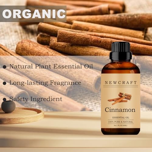 100% Pure Cinnamon Essential Oil for Aromatherapy - 1 Fl Oz