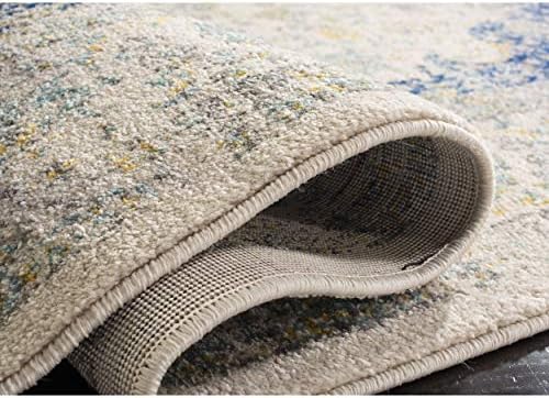 SAFAVIEH Evoke Collection Area Rug - Grey & Gold, Shabby Chic Oriental Medallion Design, Non-Shedding & Easy Care, Perfe - Image 203