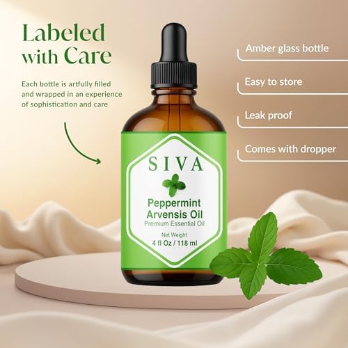 Siva Frankincense Essential Oil - 4 Fl Oz – 100% Natural Boswellia Serrata Oil - for Aromatherapy, Skin Care, and Hair C