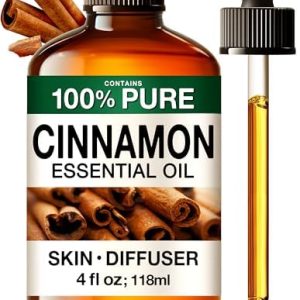 KUKKA Cinnamon Essential Oils for Hair, Skin, Diffuser, Aromatherapy & DIY Soap Making - 4 Fl Oz - Aromatherapy.Monthly