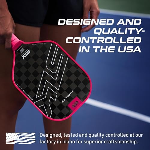 Selkirk Sport SLK Halo Raw Carbon Fiber Pickleball Paddle for Advanced Players | USA Designed | T700, 18k Ultraweave, A