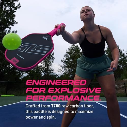 Selkirk Sport SLK Halo Raw Carbon Fiber Pickleball Paddle for Advanced Players | USA Designed | T700, 18k Ultraweave, A