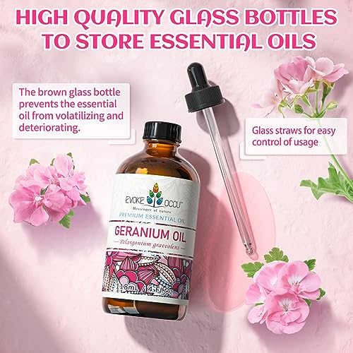 EVOKE OCCU Geranium & Bergamot Essential Oil - 4 Fl Oz