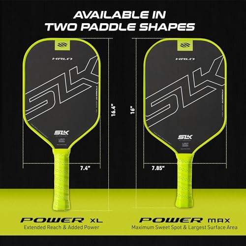 Selkirk Sport SLK Halo Raw Carbon Fiber Pickleball Paddle for Advanced Players | USA Designed | T700, 18k Ultraweave, A