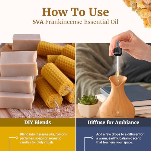 SVA Organic Frankincense Essential Oil – 100% Natural Boswellia Serrata Oil for Aromatherapy and Skin Care
SVA Organic F - Image 6