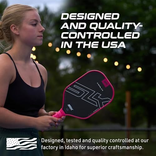 Selkirk Sport SLK Halo Raw Carbon Fiber Pickleball Paddle for Advanced Players | USA Designed | T700, 18k Ultraweave, A