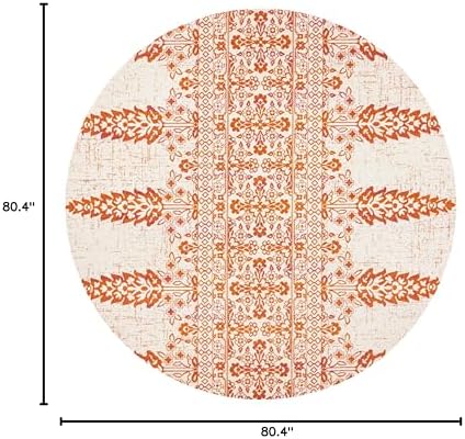 SAFAVIEH Evoke Collection Area Rug - Ivory & Gold, Non-Shedding & Easy Care, Ideal for High Traffic Areas in Living Room - Image 83