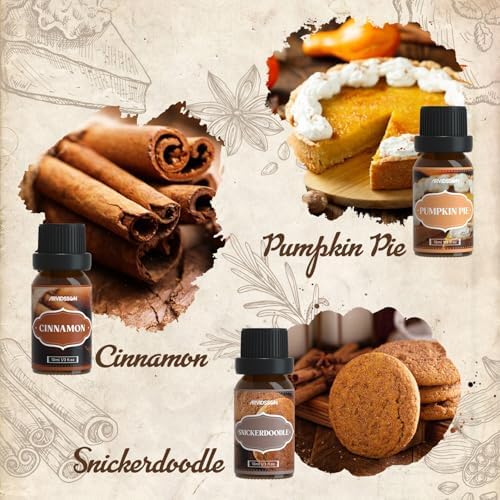 ARVIDSSON Autumn Spice Essential Oil Set - Cinnamon, Pumpkin Pie, Harvest Spice | Perfect for Diffusing in Your Home th