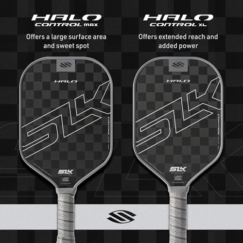Selkirk Sport SLK Halo Raw Carbon Fiber Pickleball Paddle for Advanced Players | USA Designed | T700, 18k Ultraweave, A