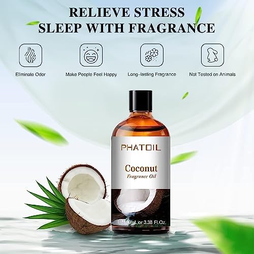 PHATOIL |38FL.OZ Coffee Fragrance Oils for Aromatherapy - Perfect for Diffuser and DIY Projects, Essential Oils for Home