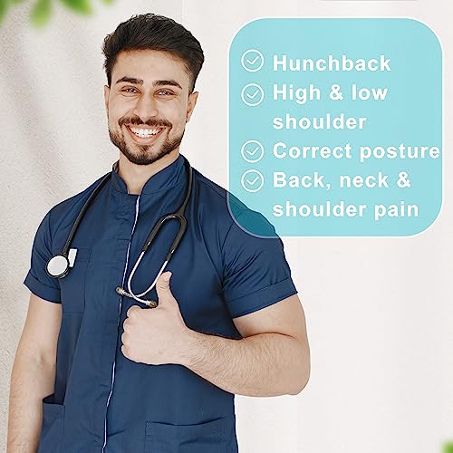Posture Corrector for Men & Women, Clavicle Support Brace, Adjustable Back Straightener, Neck & Back Pain Relief | Post