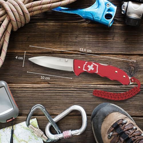 Victorinox Evoke Swiss Army Knife: Foldable Blade, Thumb Stud & Lockback Mechanism for Outdoor Enthusiasts