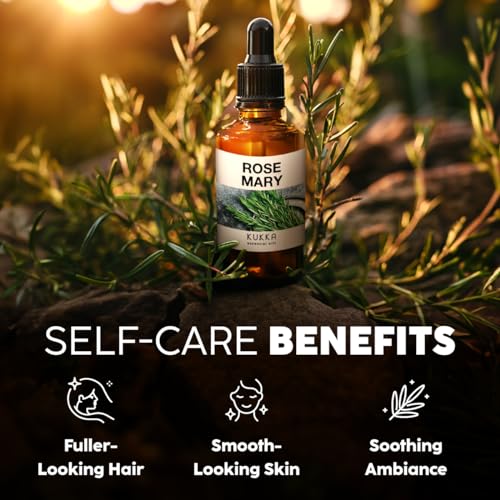 100% Pure Natural Rosemary Oil for Hair, Skin & More (4 Fl Oz)