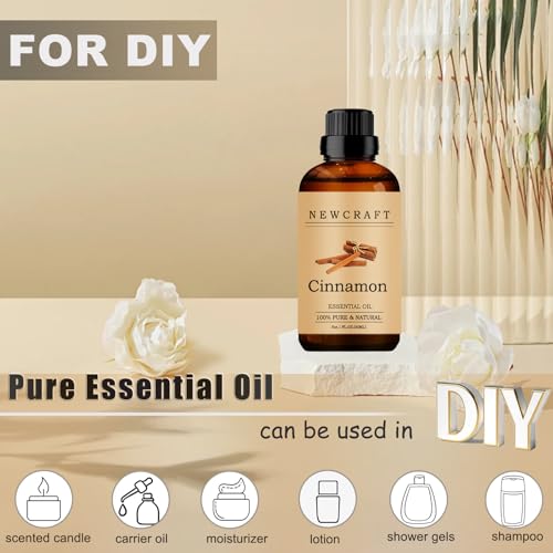 100% Pure Cinnamon Essential Oil for Aromatherapy - 1 Fl Oz