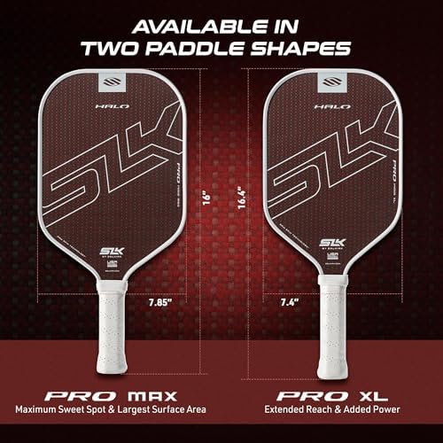 Selkirk Sport SLK Halo Raw Carbon Fiber Pickleball Paddle for Advanced Players | USA Designed | T700, 18k Ultraweave, A