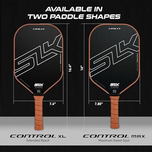 Selkirk Sport SLK Halo Raw Carbon Fiber Pickleball Paddle for Advanced Players | USA Designed | T700, 18k Ultraweave, A