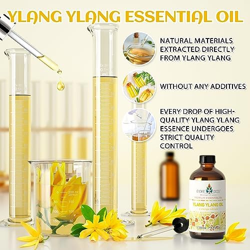 EVOKE OCCU Ylang Ylang and Cedarwood Essential Oils for Relaxation - 4 Fl Oz EVOKE OCCU Ylang Ylang and Cedarwood Essent