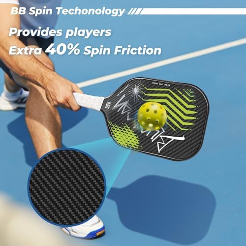 Carbon Fiber Pickleball Paddle for Professional Players | USAPA Approved Pickleball Paddle with Carbon Fiber | BlueBean